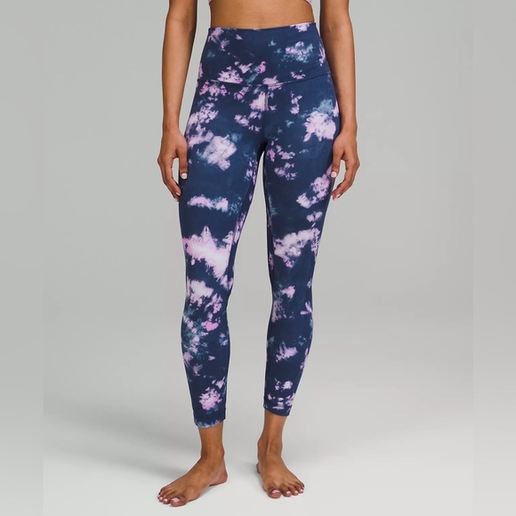 lululemon athletica Pants - Lululemon Align High Rise 25” Leggings - blue/pink tie dye - Size 4